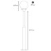 ΙΣΤΟΣ ΚΟΛΩΝΑ ΟΡΕΙΧΑΛΚΙΝΗ 3.00Μ BALL 60W - E27 - IP65