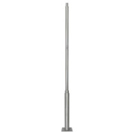 ΙΣΤΟΣ ΧΑΛΥΒΔΙΝΟΣ 3m ECO POLE ΤΜΗΜΑΤΙΚΟΣ Φ100-Φ60 SILVER GREY 2mm