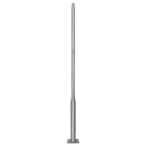 ΙΣΤΟΣ ΧΑΛΥΒΔΙΝΟΣ 3m ECO POLE ΤΜΗΜΑΤΙΚΟΣ Φ100-Φ60 SILVER GREY 2mm