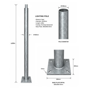 ΙΣΤΟΣ ΧΑΛΥΒΔΙΝΟΣ 6m - Φ100 / Φ102 - TUBO ΙΣΙΑ - 3mm