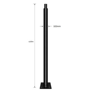 ΙΣΤΟΣ ΧΑΛΥΒΔΙΝΟΣ 6m - Φ100 / Φ102 - TUBO ΙΣΙΑ - 3mm