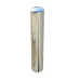 ΚΟΛΩΝΑΚΙ ΠΕΖΟΔΡΟΜΙΟΥ ΑΝΟΞΕΙΔΩΤΟ INOX AISI 304L Φ89 75cm ΜΕ ΦΛΑΝΤΖΑ