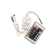 LED DIMMER ΑΣΥΡΜΑΤΟ IR 6A - 72W/12V - 144W/24V - RGB COLOR TAPE