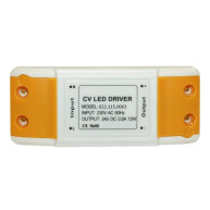 LED DRIVER MINI PLASTIC 24V - 12W CV 230V - 0.5A - IP20