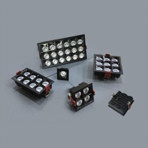 LED MODULE INTERIO 16W - 4000K - 168x92x49mm 38o BLACK 100V/265V