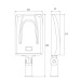 LED SOLAR LIGHT HERMES AI2 WITH BATTERY & CHARGER 60W - IP65