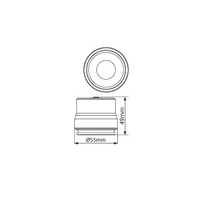 MINI LED SPOT FUTURA 11W - 3CCT - ΜΑΥΡΟ