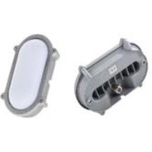 ΠΛΑΦΟΝΙΕΡΑ ΑΠΛΙΚΑ ΤΟΙΧΟΥ ALUMINIUM AURORA-3 LED 12W - 6000K - IP65
