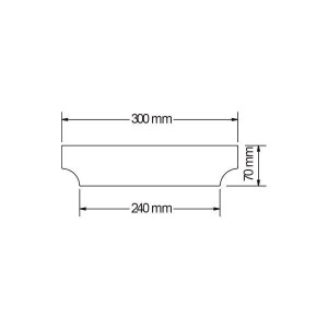 ΠΛΑΦΟΝΙΕΡΑ ΟΡΟΦΗΣ NUEVO 300 LED 30W - 4000K - IP20