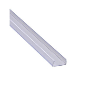 ΠΛΑΣΤΙΚΟ ΠΡΟΦΙΛ (ΔΙΑΦΑΝΟ) 1m ΓΙΑ ΤΑΙΝΙΑ LED SMD 18W - 230V έως 50m PLUG 8A/50