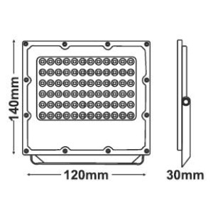 ΠΡΟΒΟΛΕΑΣ JADE LED 20W - 4000K - 2400Lm - 100-277V AC - IK08 - 5YRS - IP65 - WHITE