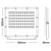 ΠΡΟΒΟΛΑΙΑΣ JADE LED 100W - 4000K - 12000Lm - 100-277V AC - IK08 - 5YRS - IP65 - BLACK