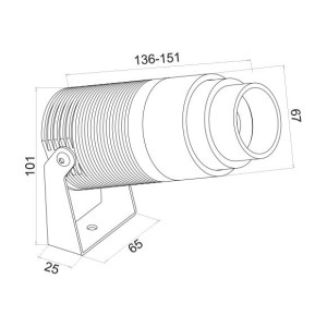 ΠΡΟΒΟΛΑΚΙ ΚΗΠΟΥ & EΠITOIXO COLIBRI18 ZOOM LED 18W 3000K IP65