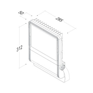 ΠΡΟΒΟΛΕΑΣ LED BIG 31000 HP 120W - A 156°x68° - 4000K - ASYMMETRIC - ENEC