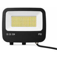ΠΡΟΒΟΛΕΑΣ COMBI ΜΕ ΔΥΝΑΤΟΤΗΤΑ ΕΠΙΛΟΓΗΣ 20-30-50W & 3CCT - ΜΑΥΡΟ