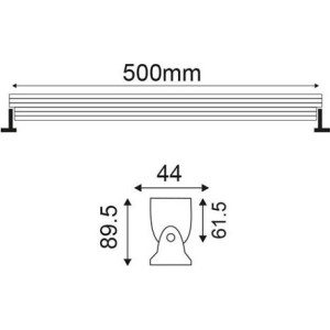 ΠΡΟΒΟΛΕΑΣ FLOOD LED 25° WALLWASHER 13W - 230V - 4000K - IP65