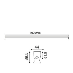 ΠΡΟΒΟΛΕΑΣ FLOOD LED 25° WALLWASHER 24W - 230V - 3000K - IP65