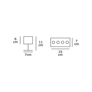 ΠΡΟΒΟΛΕΑΣ FLOOD LED 10° WALLWASHER 4W - 230V - 3000K - IP65