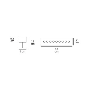 ΠΡΟΒΟΛΕΑΣ FLOOD LED 10° WALLWASHER 9W - 230V - BLUE - IP65