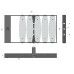 ΠΡΟΒΟΛΕΑΣ LED HEXAGON SQ SYMMETRICAL 200W - 120° - 5 MODULE - 4000K - IP65