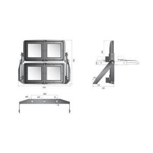 ΠΡΟΒΟΛΕΑΣ LED CLUCE MATCH SYMMETRICAL 480W - 24° - 5000K - ENEC - IP66