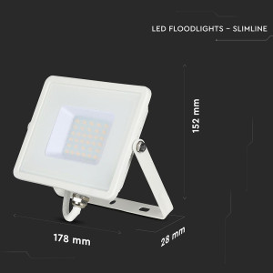 ΠΡΟΒΟΛΕΑΣ VTAC SAMSUNG CHIP LED 30W - 4000K - WHITE - IP65