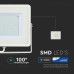 ΠΡΟΒΟΛΕΑΣ VTAC SAMSUNG CHIP LED 100W - 3000K - WHITE - IP65
