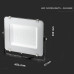 ΠΡΟΒΟΛΕΑΣ VTAC SAMSUNG CHIP LED 150W - 6000K - BLACK - IP65