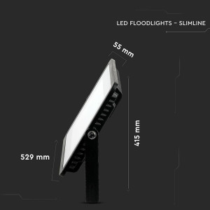 ΠΡΟΒΟΛΕΑΣ VTAC SAMSUNG CHIP LED 300W - 4000K - BLACK - IP65