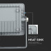 ΠΡΟΒΟΛΕΑΣ VTAC SAMSUNG CHIP LED 10W - 6000K - GREY - IP65