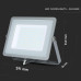 ΠΡΟΒΟΛΕΑΣ VTAC SAMSUNG CHIP LED 100W - 3000K - GREY - IP65