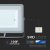 ΠΡΟΒΟΛΕΑΣ VTAC SAMSUNG CHIP LED 100W - 3000K - GREY - IP65