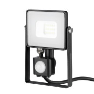 ΠΡΟΒΟΛΕΑΣ ΚΙΝΗΣΗΣ VTAC LED PANEL SENSOR 10W - 3000K - BLACK - IP65