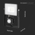 ΠΡΟΒΟΛΕΑΣ ΚΙΝΗΣΗΣ VTAC LED PANEL SENSOR 10W - 3000K - BLACK - IP65