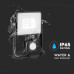 ΠΡΟΒΟΛΕΑΣ ΚΙΝΗΣΗΣ VTAC LED PANEL SENSOR 10W - 3000K - BLACK - IP65