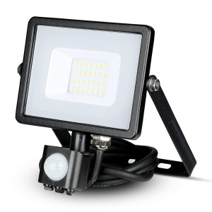 ΠΡΟΒΟΛΕΑΣ ΚΙΝΗΣΗΣ VTAC LED PANEL SENSOR 20W - 4000K - BLACK - IP65