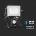ΠΡΟΒΟΛΕΑΣ ΚΙΝΗΣΗΣ VTAC LED PANEL SENSOR 30W - 6000K - BLACK - IP65