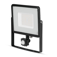 ΠΡΟΒΟΛΕΑΣ ΚΙΝΗΣΗΣ VTAC LED PANEL SENSOR 50W - 4000K - BLACK - IP65