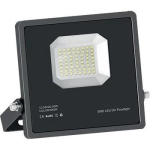ΠΡΟΒΟΛΕΑΣ LED LOW VOLTAGE 50W - 12/24V DC - 6000K - ULTRA SLIM - IP66
