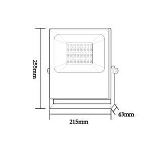 ΠΡΟΒΟΛΕΑΣ LED QCOLOR RGBW 50W - 230V - IP66