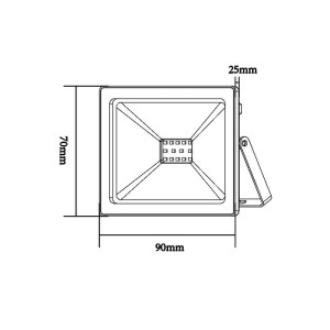 ΠΡΟΒΟΛΕΑΣ LED SMD LINUS BLUE 10W - 230V - IP66