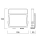 ΠΡΟΒΟΛΕΑΣ SYLVANIA START LED 9W - 4000K - BLACK - IP65