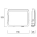 ΠΡΟΒΟΛΕΑΣ SYLVANIA START LED 27W - 4000K - BLACK - IP65