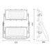 ΠΡΟΒΟΛΕΑΣ LED ELEMENTI FEBO FL SYMMETRIC MEDIUM 700W - 850mA - 4000K - IP66