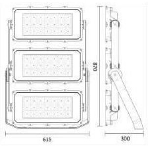 ΠΡΟΒΟΛΕΑΣ LED ELEMENTI FEBO FL ASYMMETRIC LARGE 1050W - 850mA - 4000K - IP66