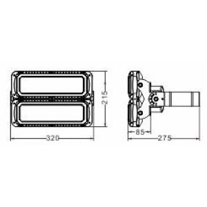 ΠΡΟΒΟΛΕΑΣ ΑΘΛΗΤΙΚΩΝ ΓΗΠΕΔΩΝ SOCCER LED 150W - 5000K - IP66 - ENEC