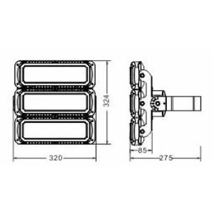 ΠΡΟΒΟΛΕΑΣ ΑΘΛΗΤΙΚΩΝ ΓΗΠΕΔΩΝ SOCCER LED 230W - 5000K - IP66 - ENEC