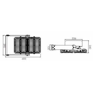 ΠΡΟΒΟΛΕΑΣ ΑΘΛΗΤΙΚΩΝ ΓΗΠΕΔΩΝ SOCCER LED 450W - 5000K - IP66 - ENEC