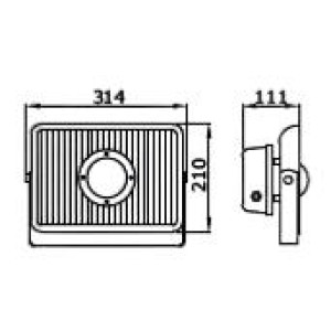 ΠΡΟΒΟΛΕΑΣ LED ΜΟΥΣΕΙΩΝ & ΜΝΗΜΕΙΩΝ CRAB LARGE 100W - 6000K - IP67