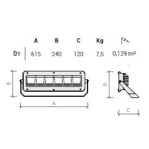 ΠΡΟΒΟΛΕΑΣ LED COSMIC 1 275W - 6 Cob - A6 - 65° - IP66